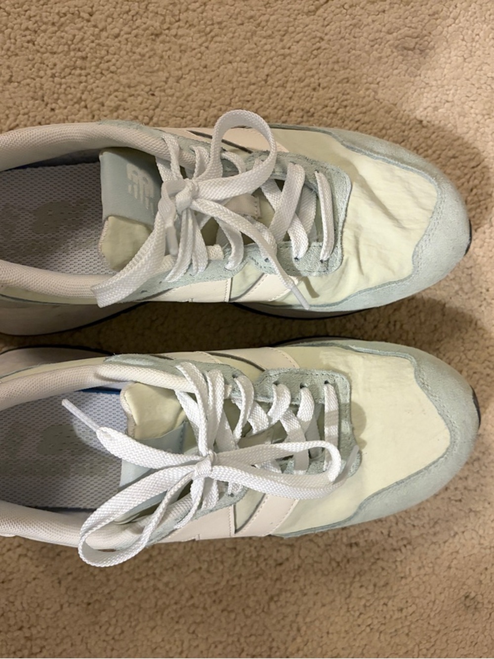 New Balance Light Mint White Casual Sneakers